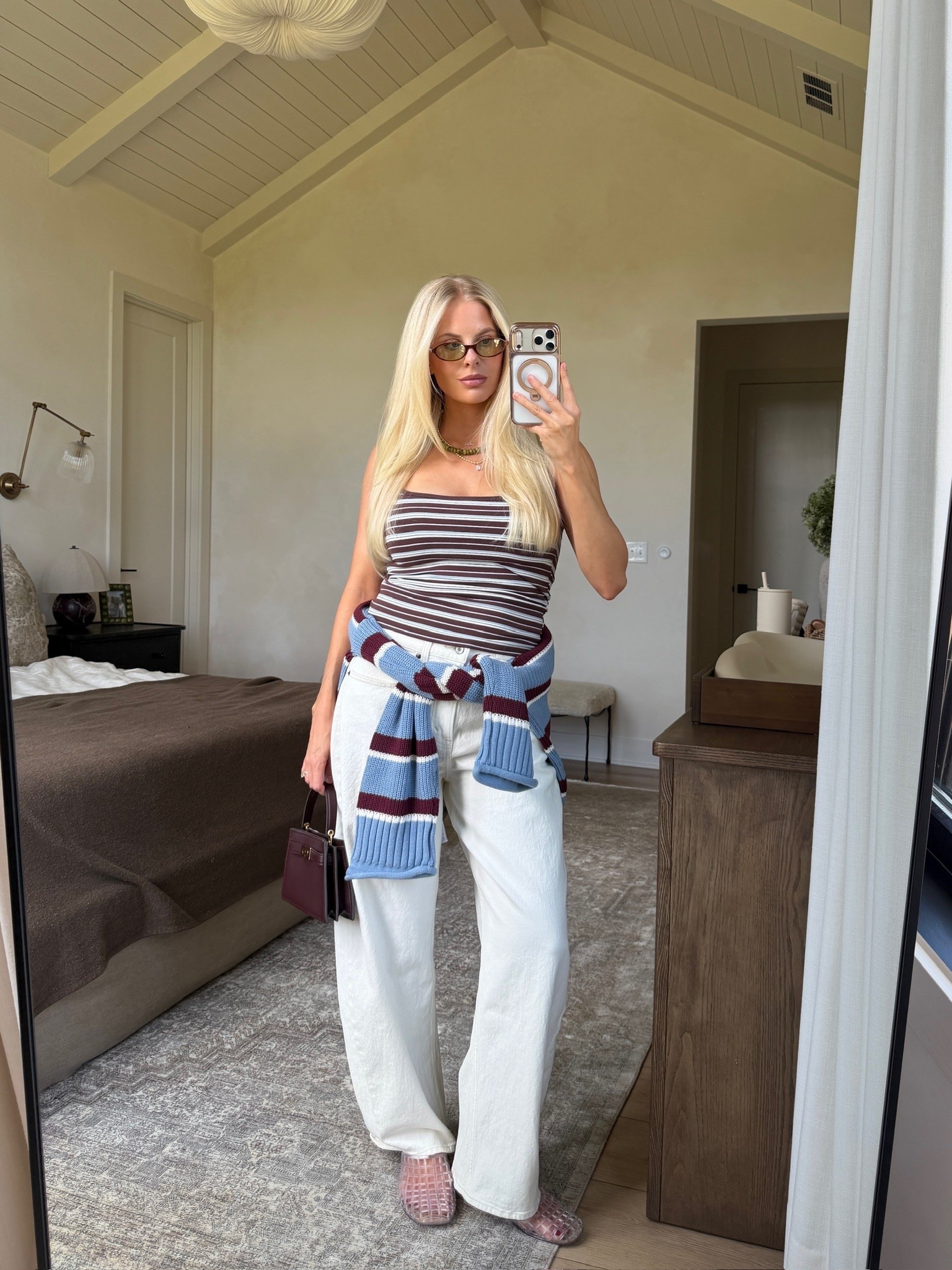 Code AFKATHLEEN - SIZE: medium in tank (brown stripe) & sweater (blue stripe), 29 reg in jeans (ecru a- size up for pp), shoes run tts, sunnies are baby by Bonnie Clyde - linked similar, bag is sold out - linked similar! #kathleenpost

Fall transition outfit, postpartum outfit, Abercrombie Haul, Abercrombie Denim sale

#LTKootd #LTKSaleAlert