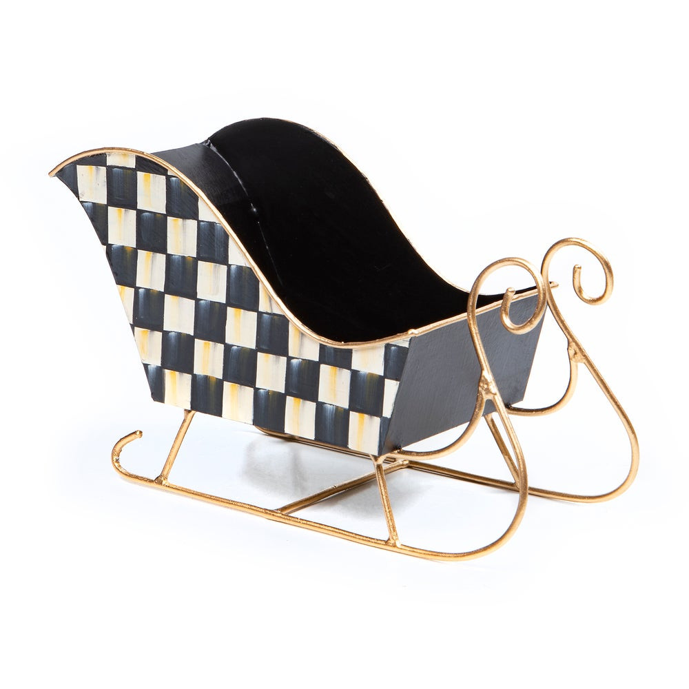 Courtly Check Small Tin Sleigh | MacKenzie-Childs