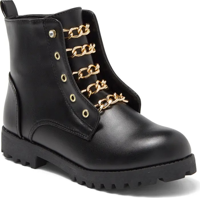 Harper Canyon Kids' Penelope Chain Lug Sole Boot | Nordstromrack | Nordstrom Rack