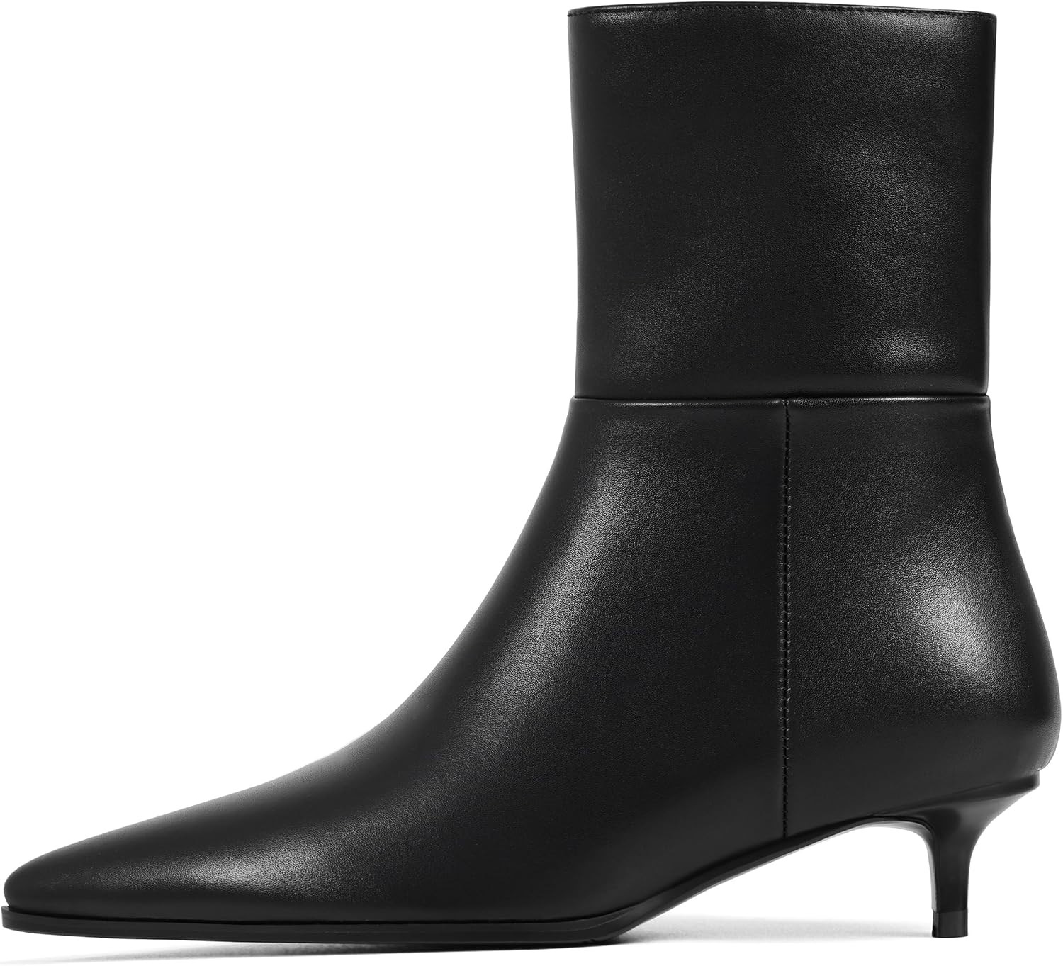 Kitten Heel Ankle Boots for Womens Booties Low Heel Pointed Toe | Amazon (US)