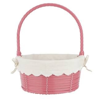 Small Pink Easter Basket with White Liner by Ashland® | Easter Decorative Baskets | Michaels | Michaels Stores