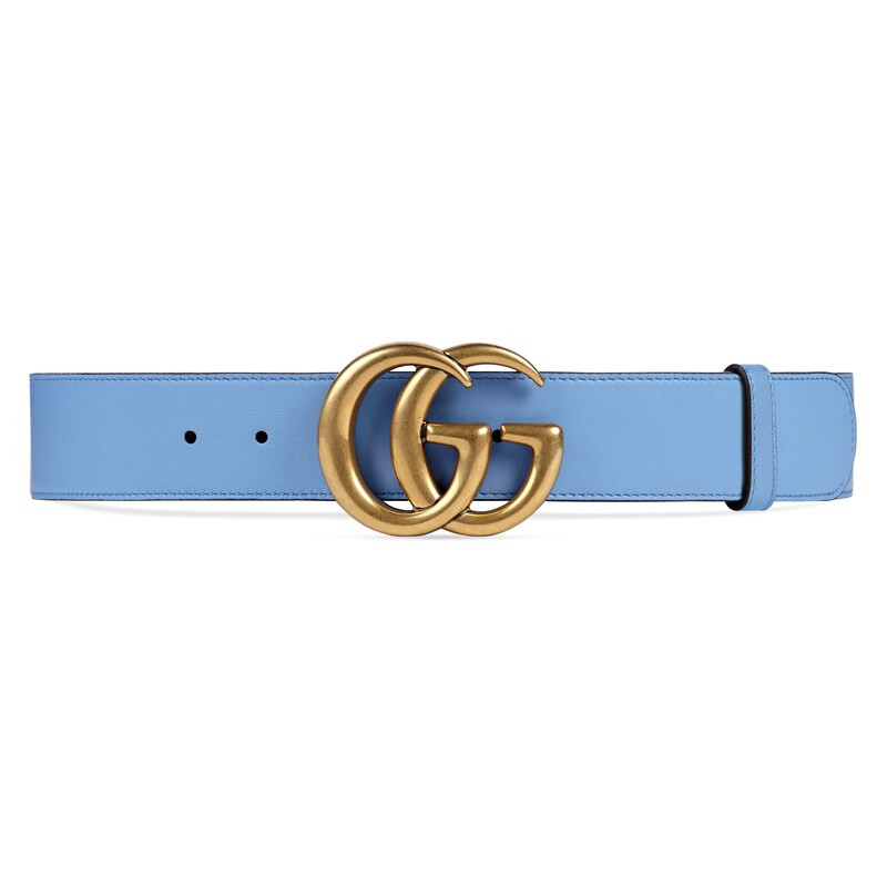 Gucci Leather belt with Double G buckle | Gucci (EU)