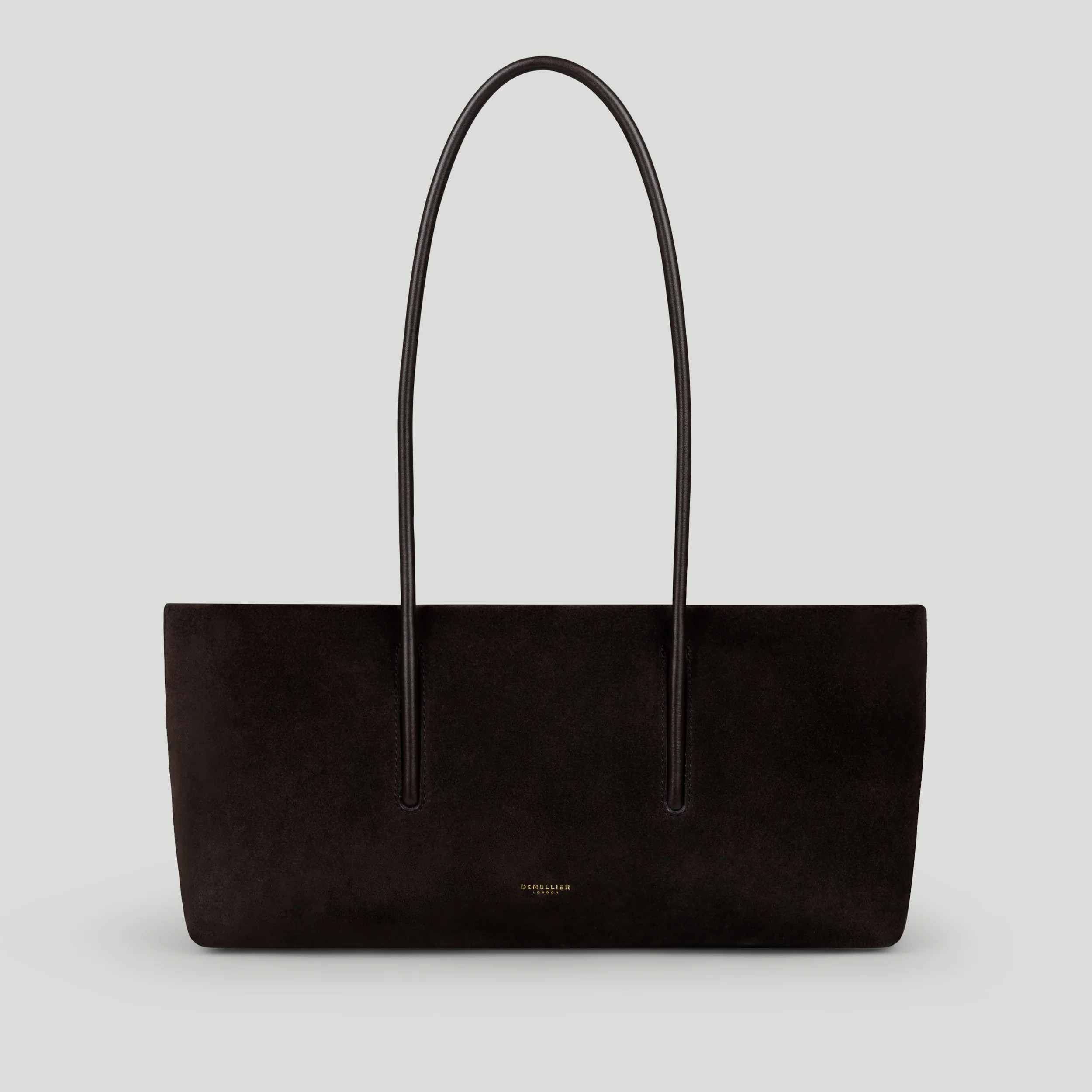 DeMellier The Stockholm Shoulder in Dark Chocolate Suede Leather Shoulder bag | DeMellier