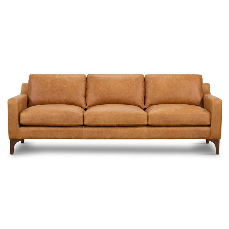 Bradburg 86'' Genuine Leather Sofa | Wayfair North America
