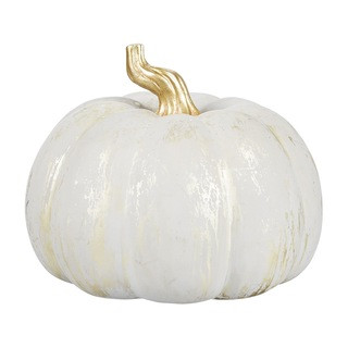 CANVAS Resin Wood Tabletop Pumpkin, White, 7-in, Indoor Decoration for Fall | Canadian Tire
