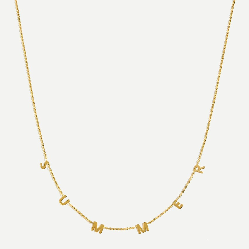 Floating letters necklace | J.Crew Factory