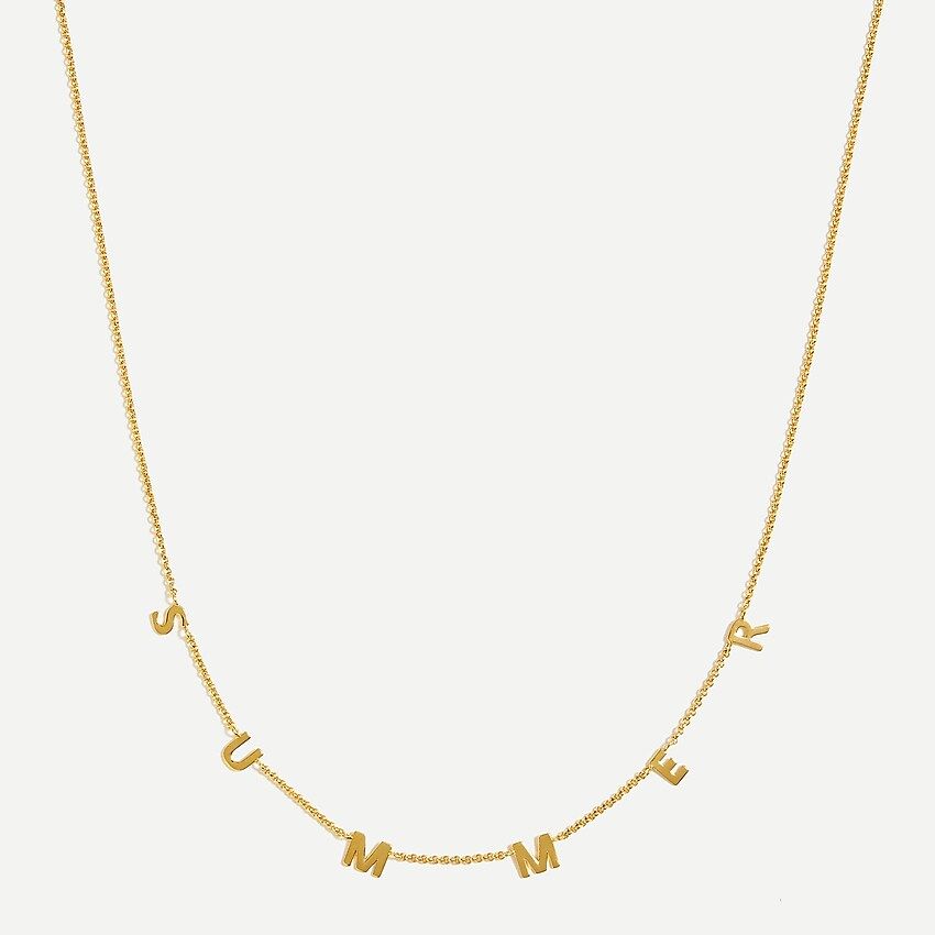 Floating letters necklace | J.Crew Factory