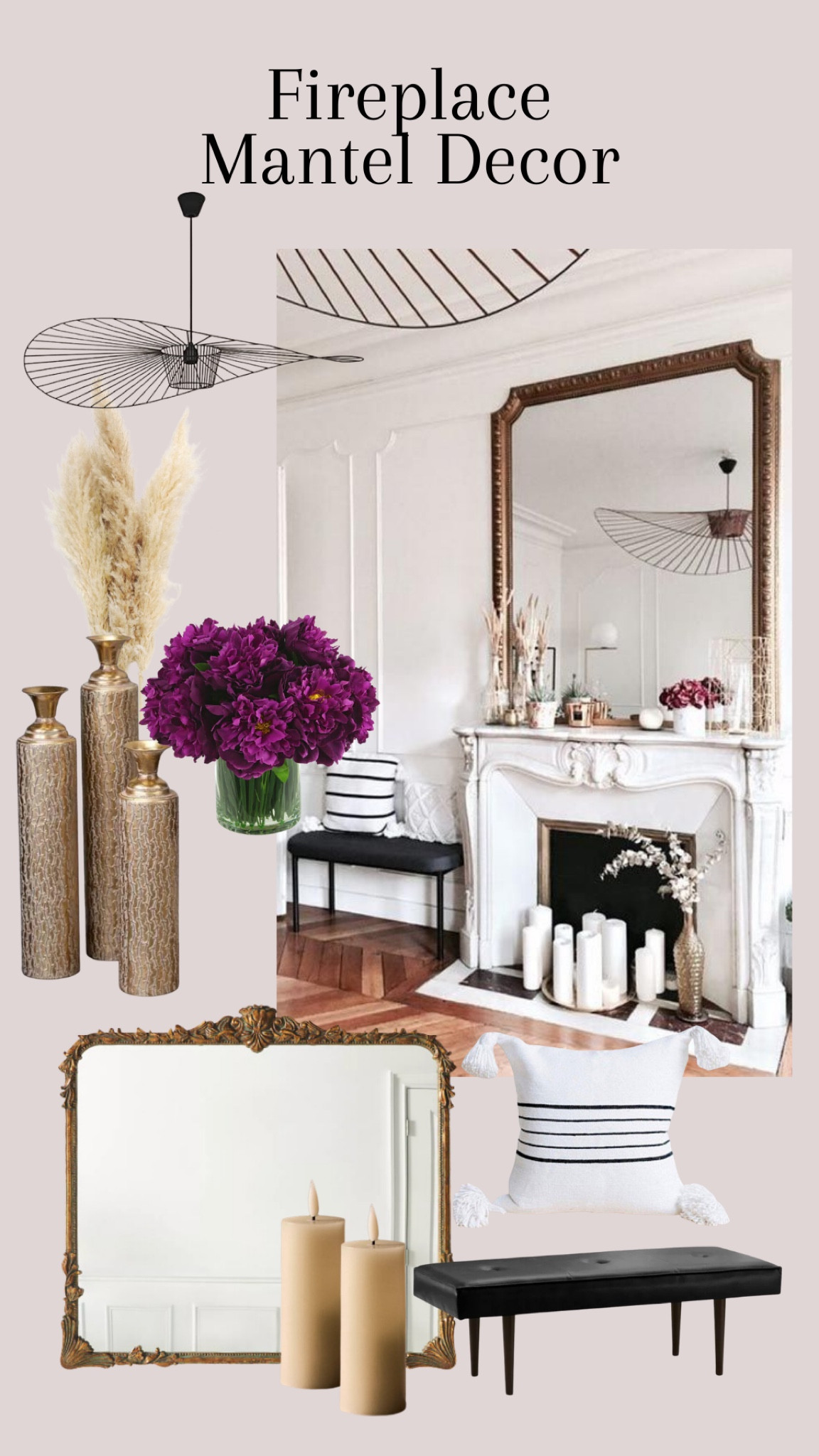 Fireplace Mantel Decor #fireplace #homedecor

#LTKstyletip #LTKFind #LTKhome