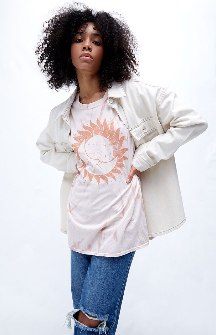 PS / LA Moon & Sun Tie Dye T-Shirt | PacSun