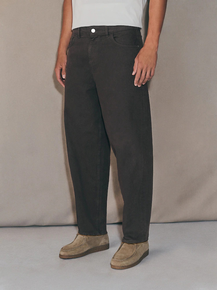 Brown EDIT Barrel Fit Jeans | Next EU