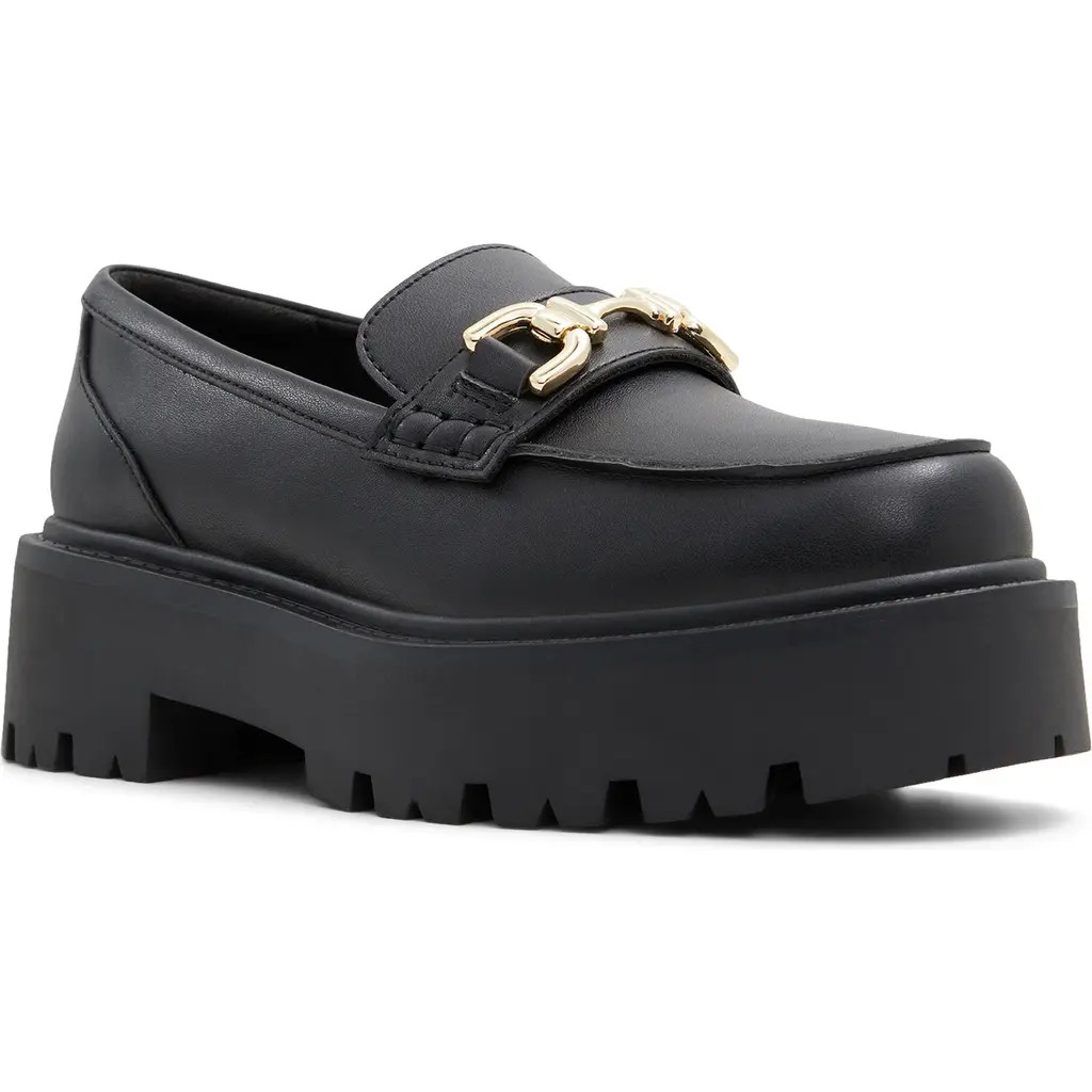 ALDO Oneameth Platform Lug Sole Loafer in Black at Nordstrom, Size 8.5 | Nordstrom