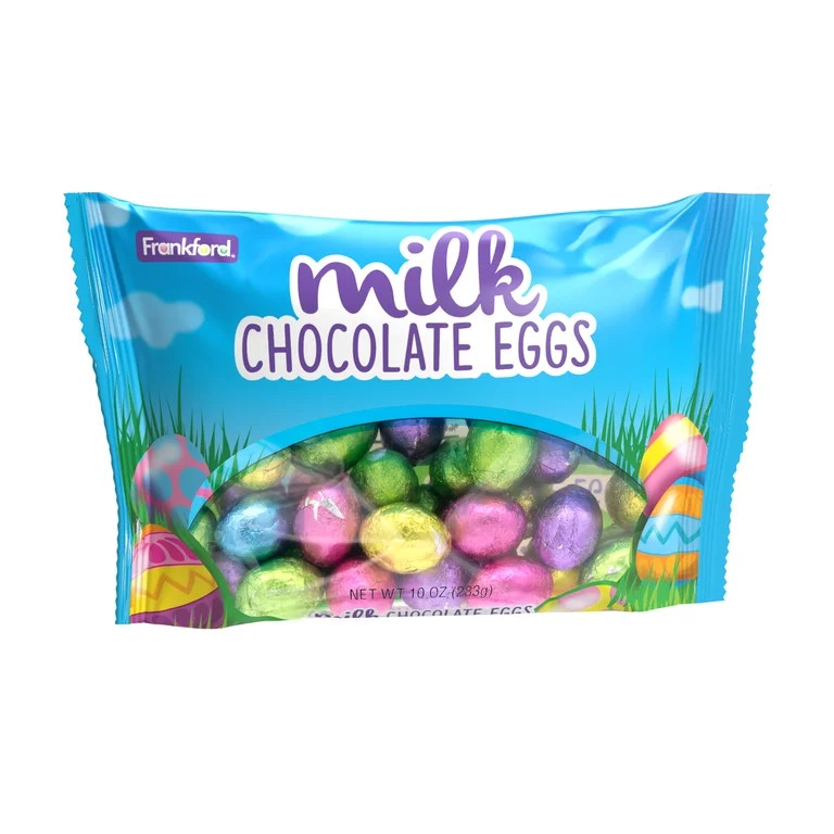 Frankford's Milk Chocolate Foiled Egg Bag 10 Ounces | Walmart (US)