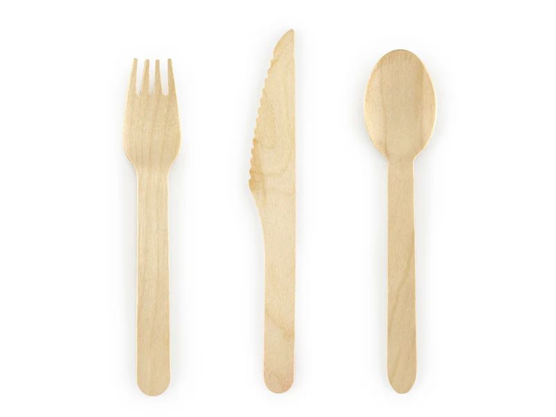 Woodland Wooden Cutlery (18 Piece Set) | Ellie and Piper