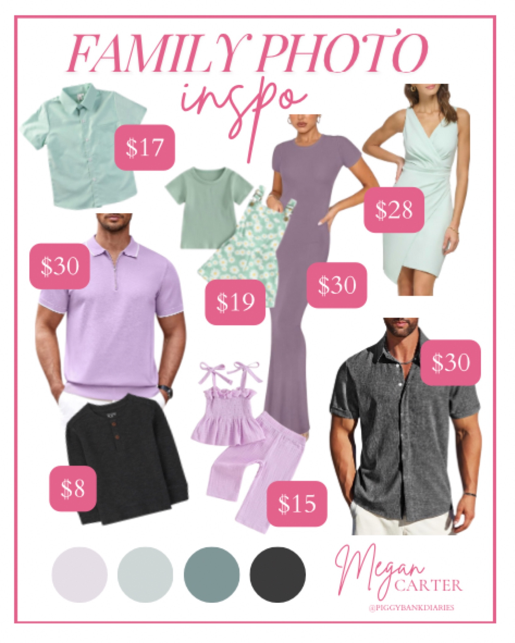 Family photo inspiration, family photos, Christmas card outfits, affordable fashion, Amazon finds 