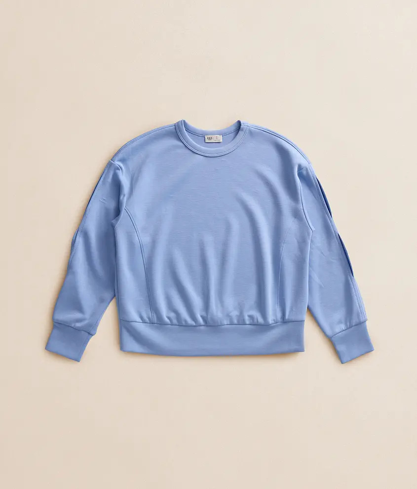 Girls - Pieced Knit Pullover | Buckle