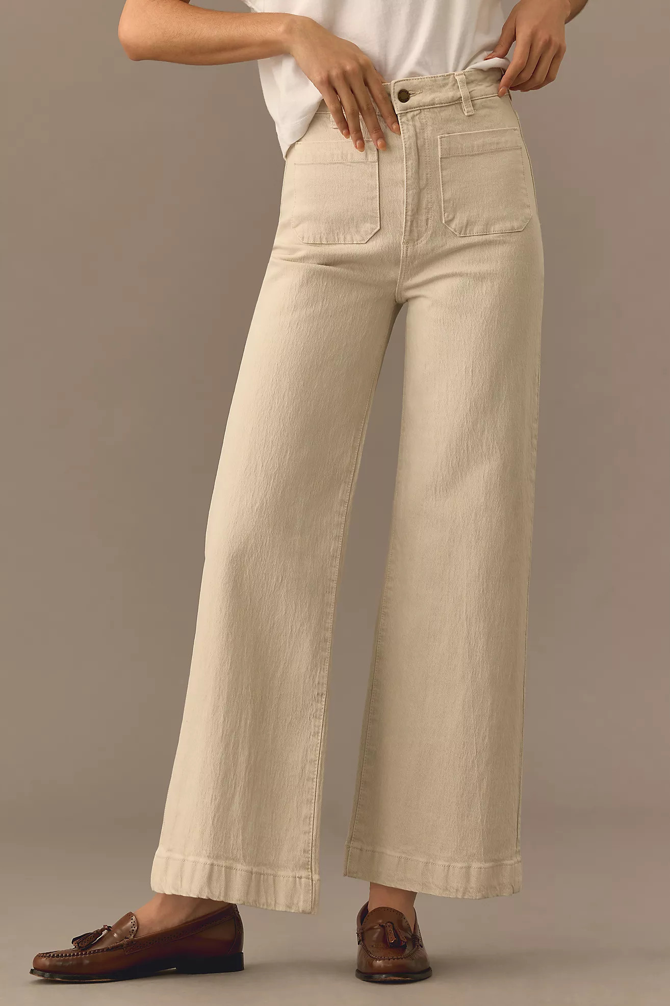 Rolla's Sailor High-Rise Wide-Leg Jeans | Anthropologie (US)