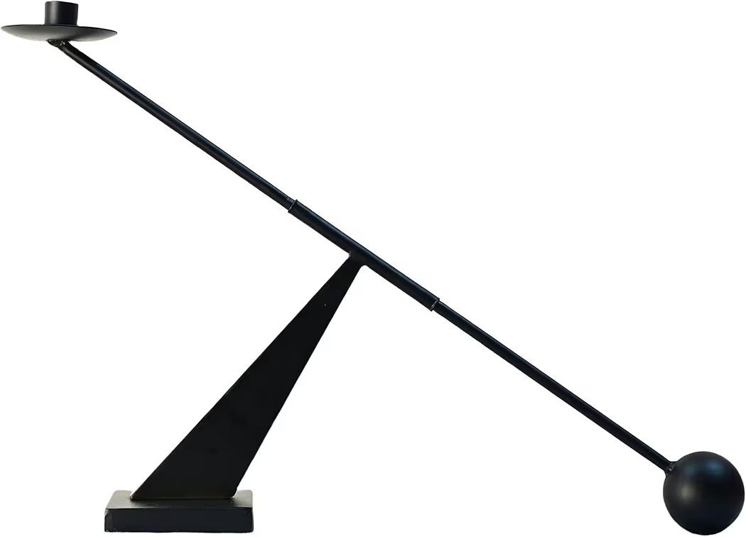 Black Metal Modern Candle Holder Candlestick Holders Decorative Candle Stand, Tapered Candle Hold... | Amazon (US)