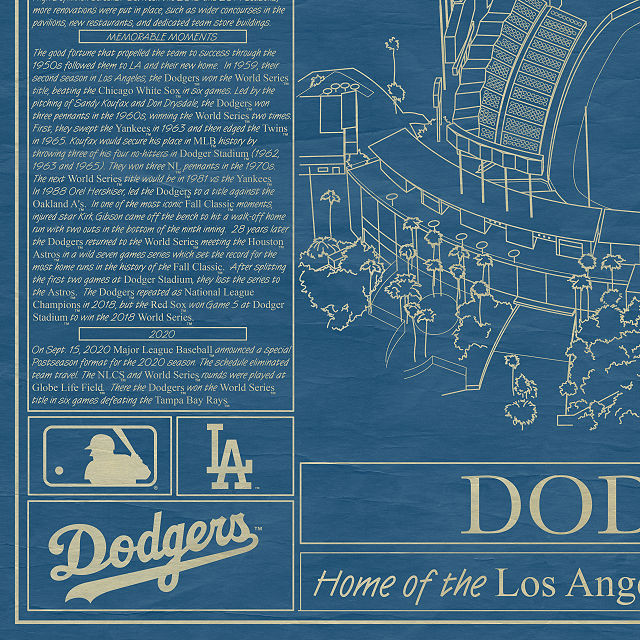 Baseball Stadium Blueprints | UncommonGoods