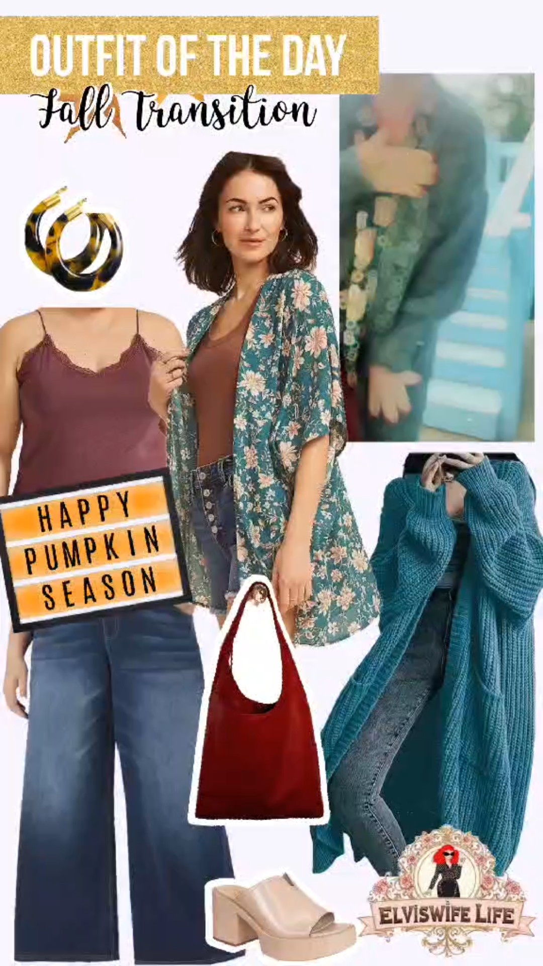When you’re not sure of the best way to transition from summer and to fall, lean into warmer colors and cozy sweaters! Add in pops of fall’s hottest color, burgundy, some leopard or tortoiseshell accessories, and of course, a suede purse is always a hit in fall!

#LTKSeasonal #LTKPlusSize #LTKStyleTip