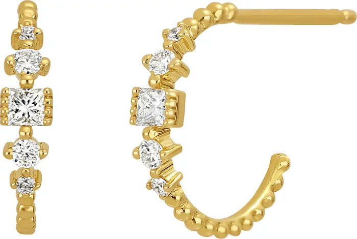 Bony Levy Mykonos Diamond Hoop Earrings | Nordstrom | Nordstrom