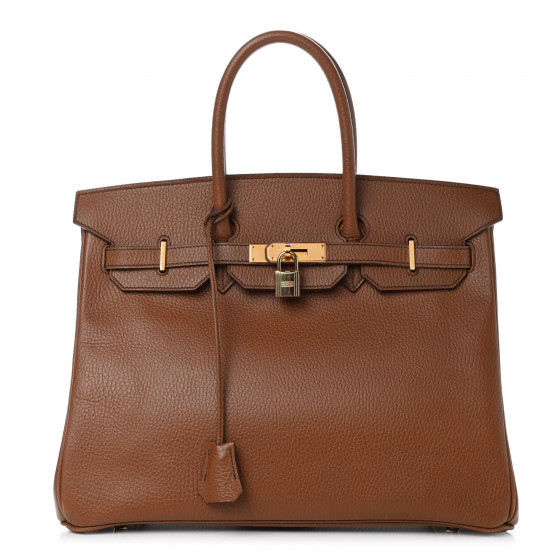 HERMES Ardennes Birkin 35 Noisette | Fashionphile