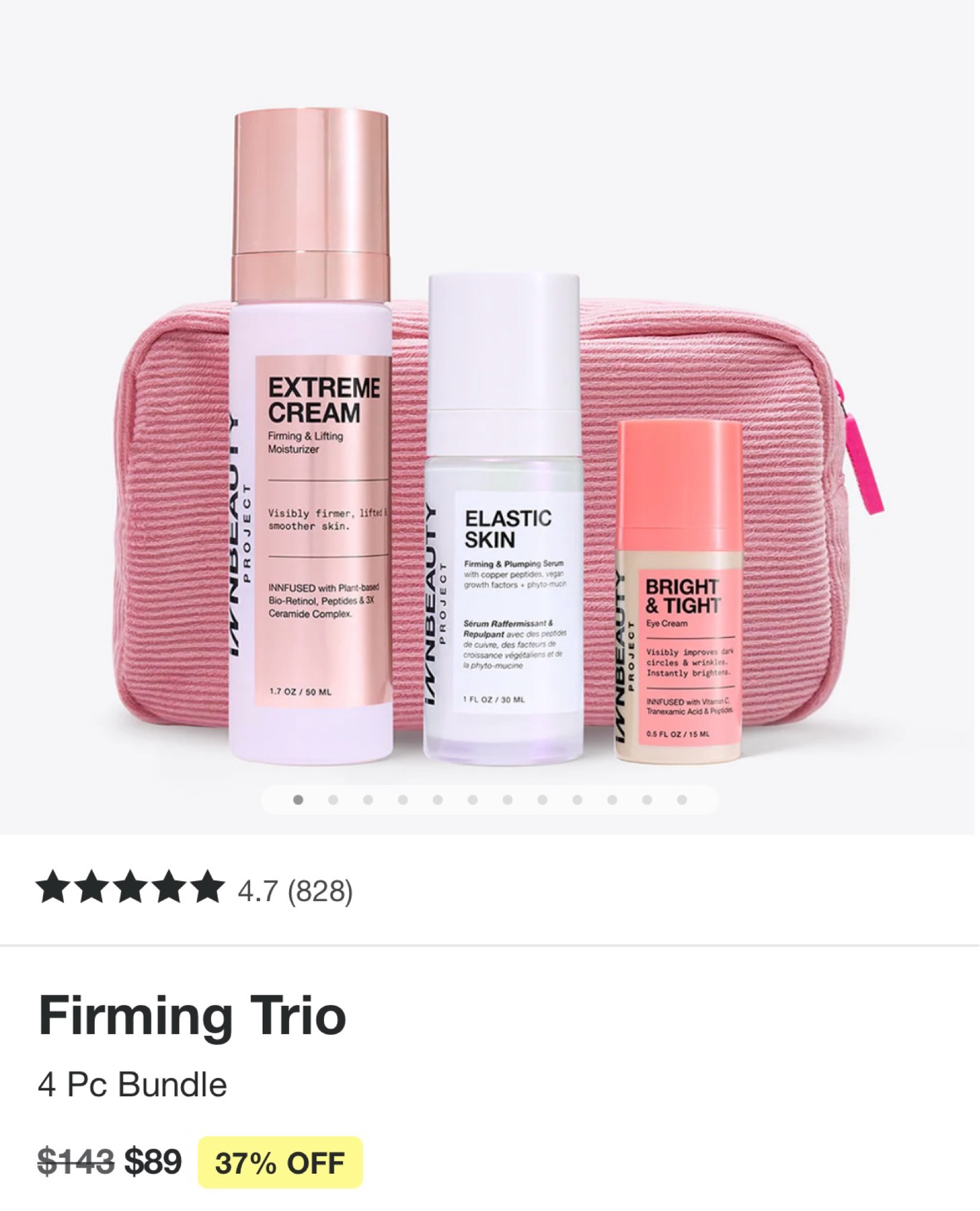I’ve always loved the eye cream from this brand and I’ve heard amazing things about the extreme cream and the elastic skin serum. This bundle is normally $149 and it’s 25% off for Black Friday. But when I added it to my cart, it took an additional 20% off with the code “GLOWING20” making it only $66 and free shipping. So I had to share! Happy shopping! 

#LTKBeauty #LTKSaleAlert #LTKOver40