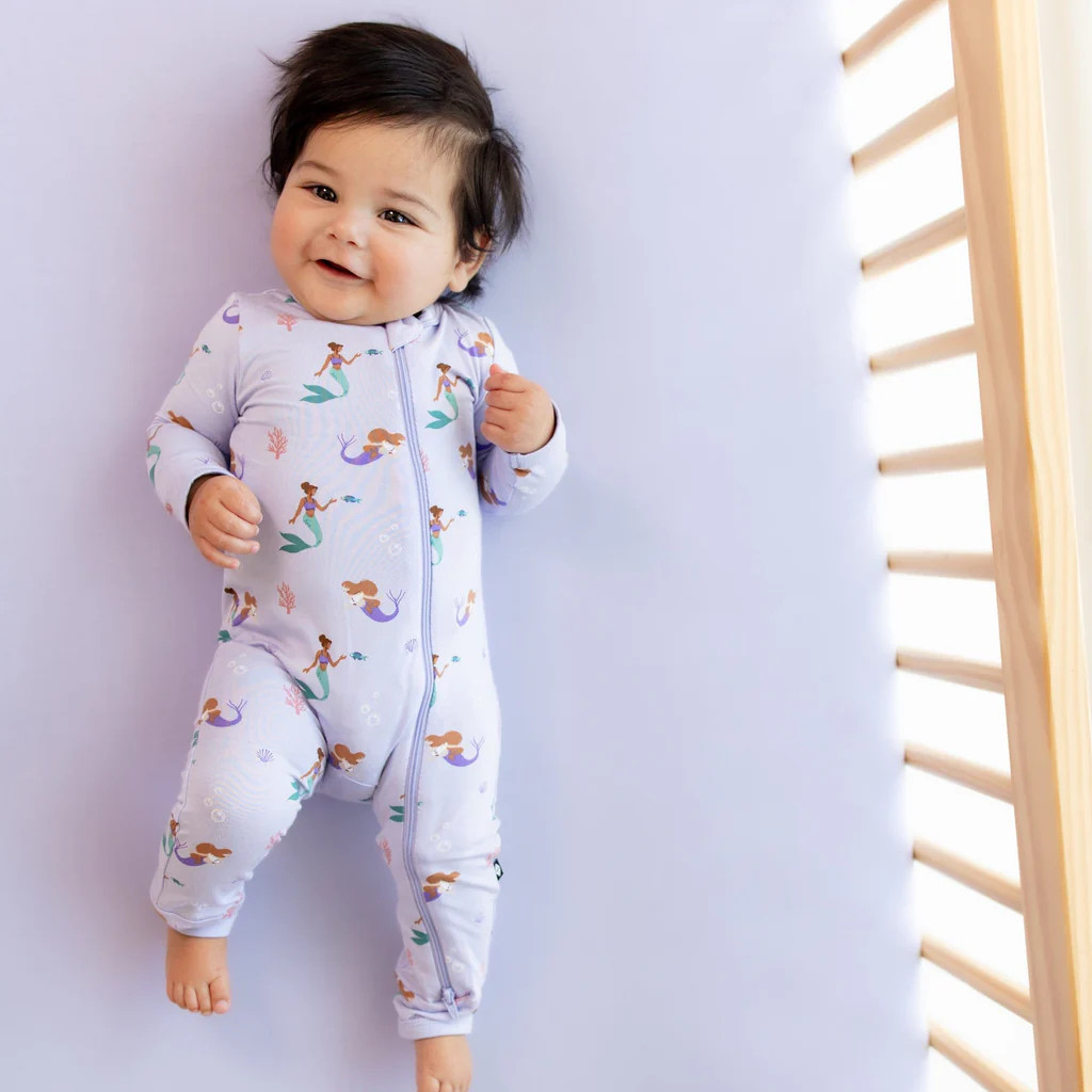Zippered Romper in Mermaid | Kyte BABY