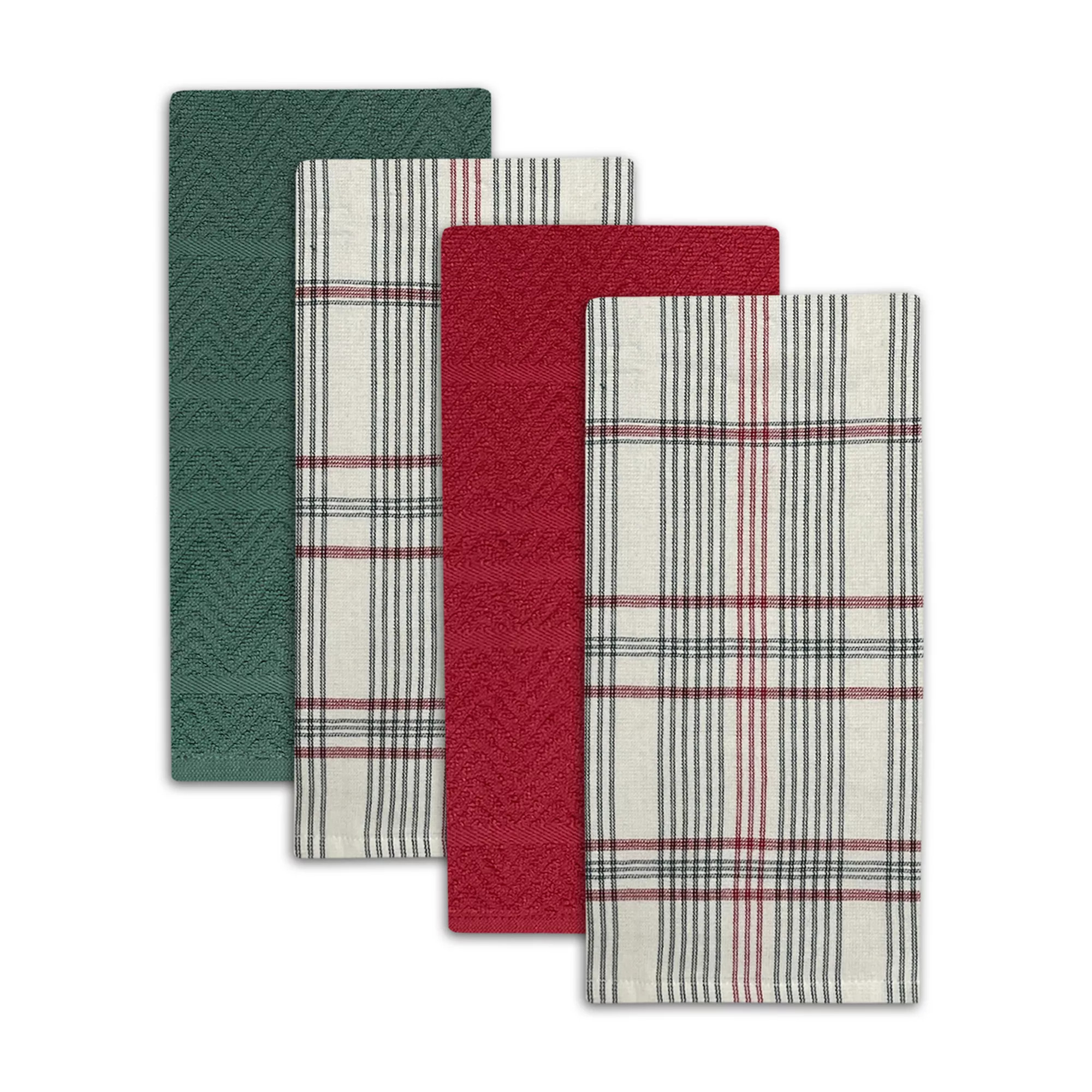 St. Nicholas Square® Holiday Plaid Kitchen Towels 4-pk. | Kohl's