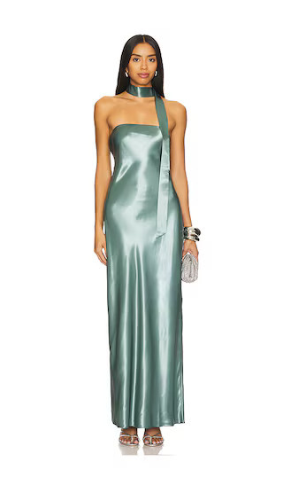 Line & Dot Mariska Dress in Sage. - size S | Revolve Clothing (Global)