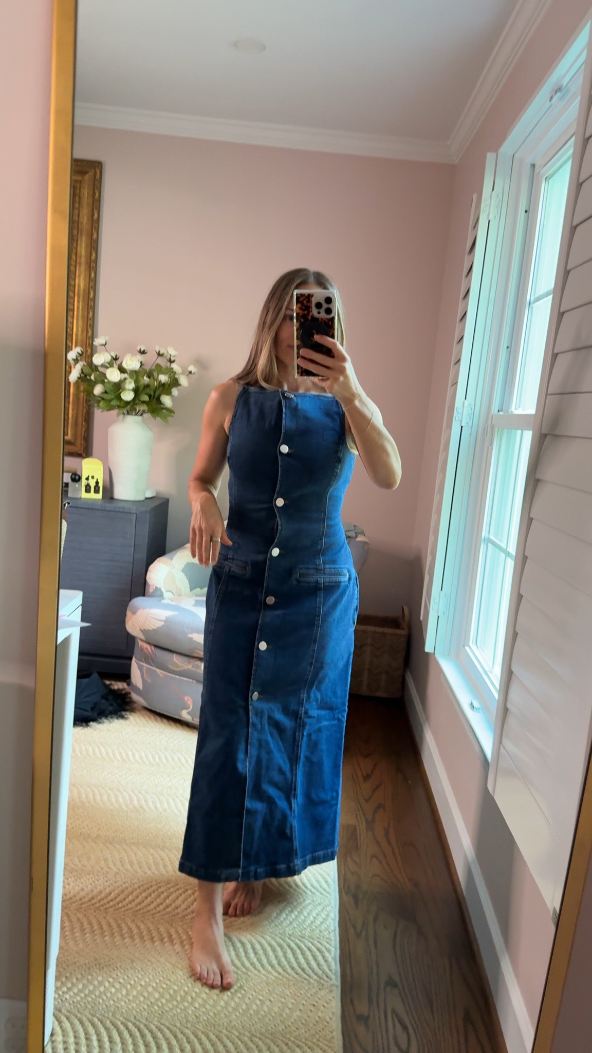 I love a denim dress but I unfortunately find the buttons a bit large on this @ALIGNE dress. I’m wearing a UK 6.

#LTKootd #LTKPetite #LTKOver40