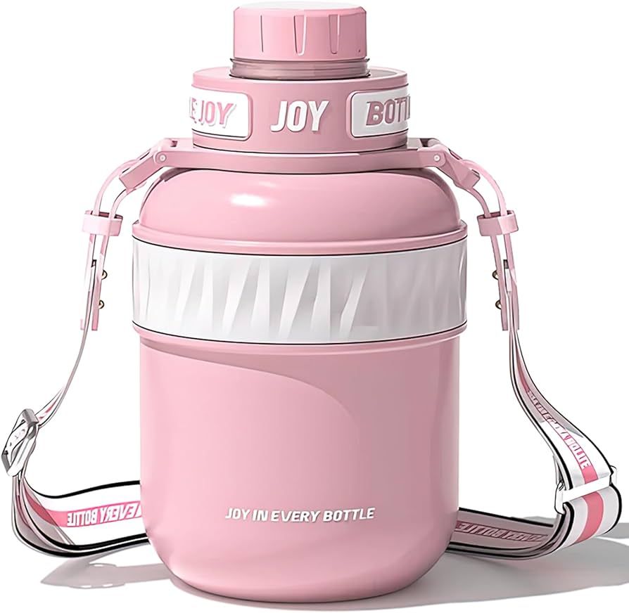 BOTTLE JOY Stainless-Steel Water Bottle: Leakproof Lid, Perfect Sip, Double Insulated, Eco-Friend... | Amazon (US)