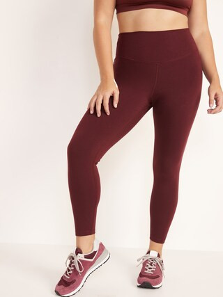 Extra High-Waisted PowerChill Hidden-Pocket 7/8-Length Leggings for Women | Old Navy (US)