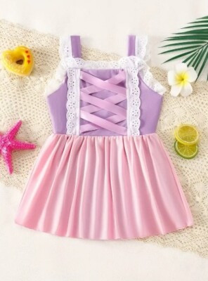 NEW Princess Rapunzel Tangled Girls One Piece Swimsuit | eBay | eBay US