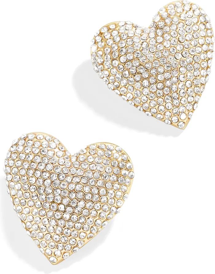 Pavé Heart Stud Earrings | Nordstrom