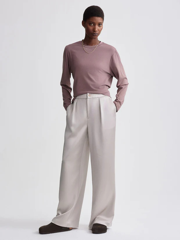 Bryden Wide-Leg Pant 29.5"Made from soft satin, the Bryden wide-leg pants are here to elevate you... | Varley US