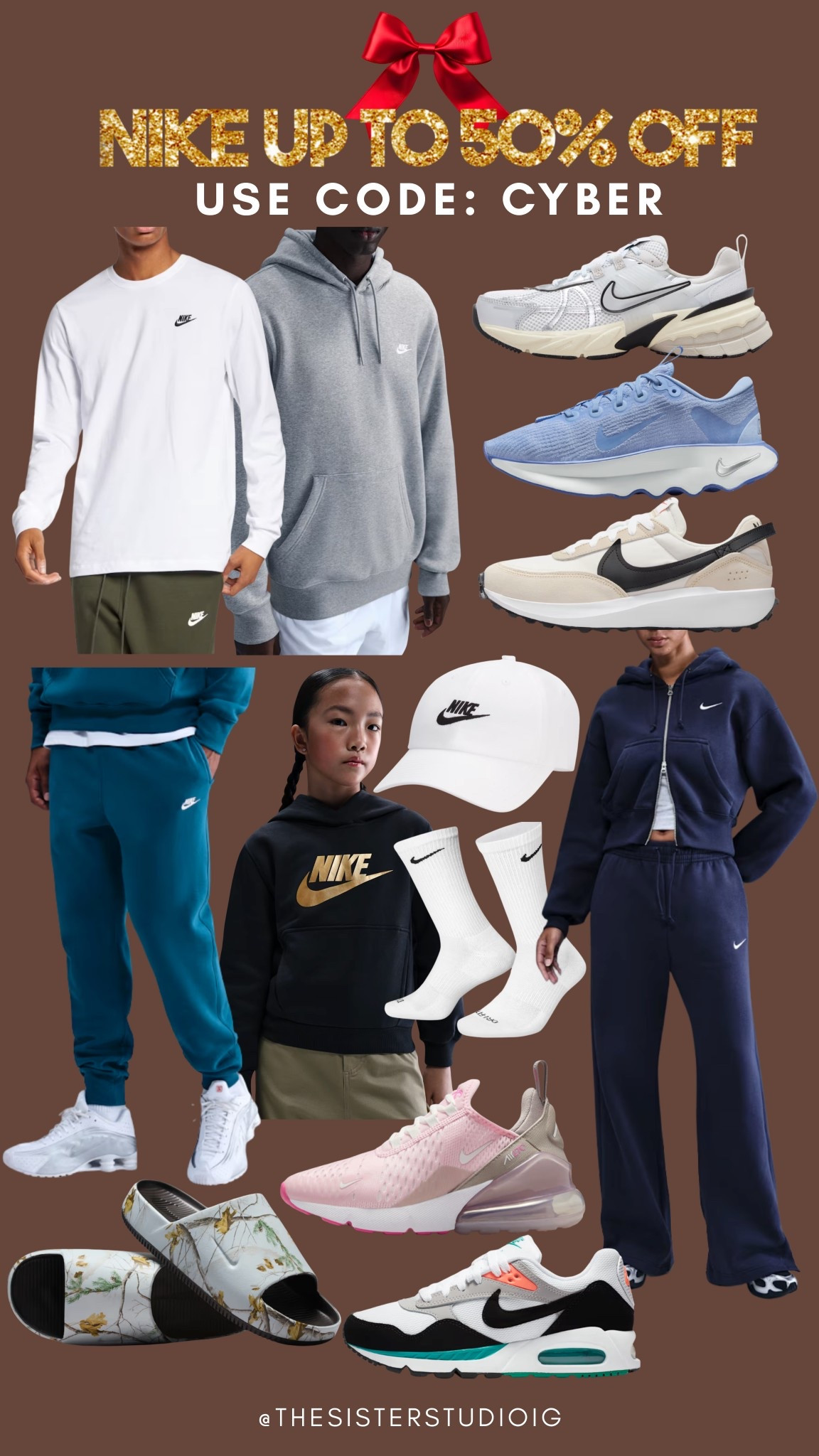 Nike on SALE with code: CYBER! 🎁 

#LTKHoliday #LTKGiftGuide #LTKCyberWeek