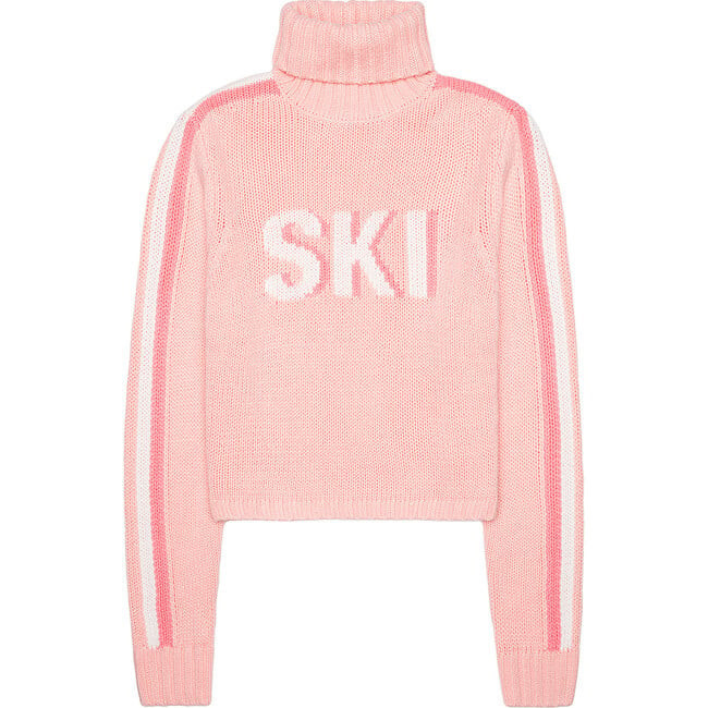 Ellsworth + Ivey | Women's Retro Ski Cropped Turtleneck, (Pink, Size X-Small) | Maisonette | Maisonette