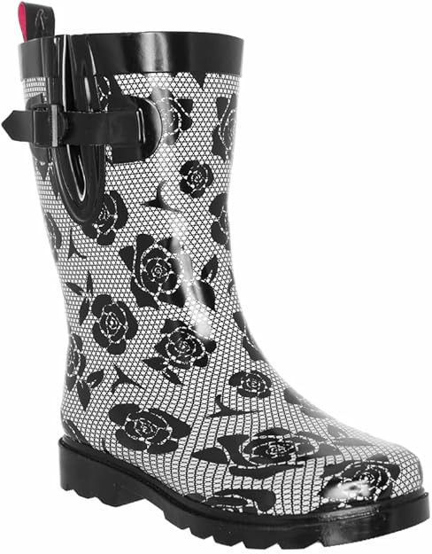 Capelli New York Ladies Mid-Calf Rubber Rain Boots | Amazon (US)