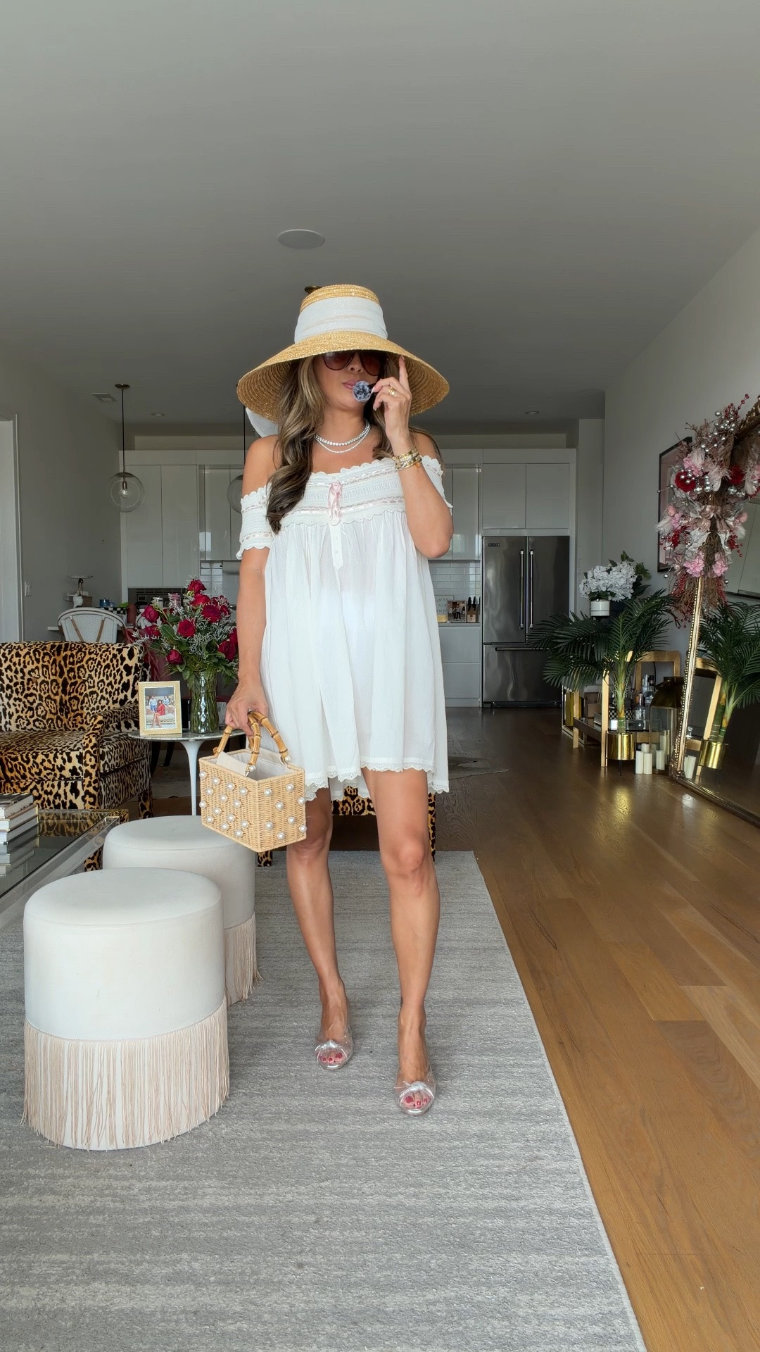 Country chic style dress. Revolve. Eugenia Kim hat and my fav accessories. Size small

#LTKgrwm #LTKootd