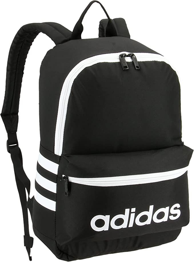 adidas Classic 3S Backpack, Black/White, One Size | Amazon (US)