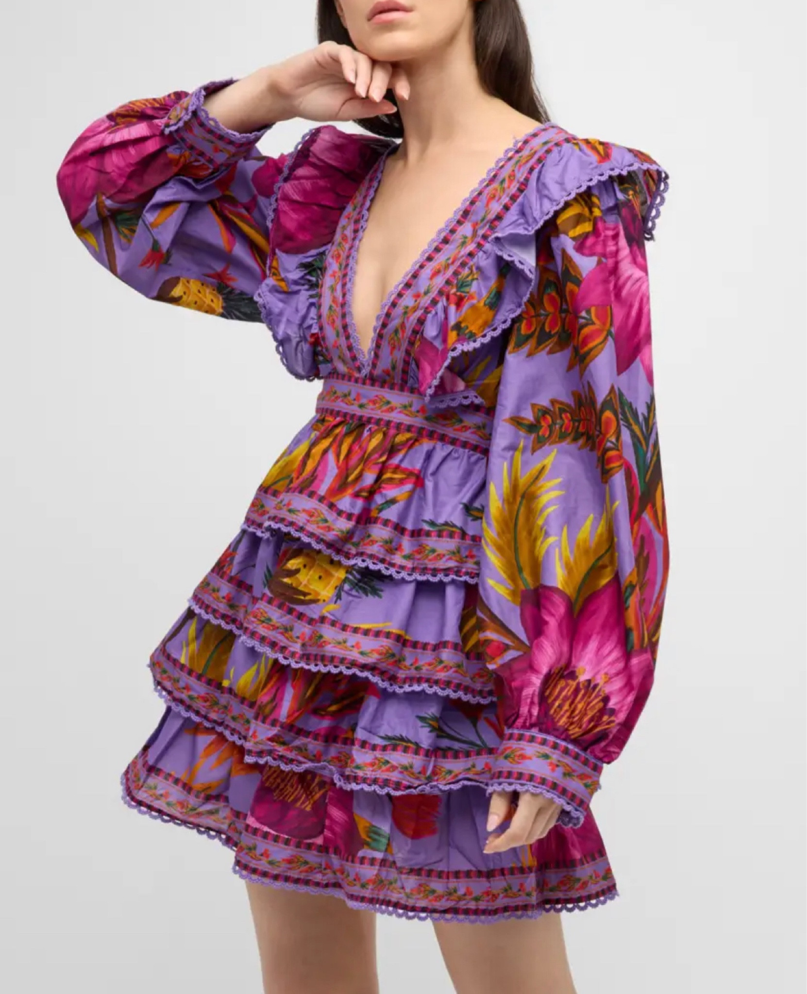 purple maxi flowers mini dress sipandshopwithme on LTK