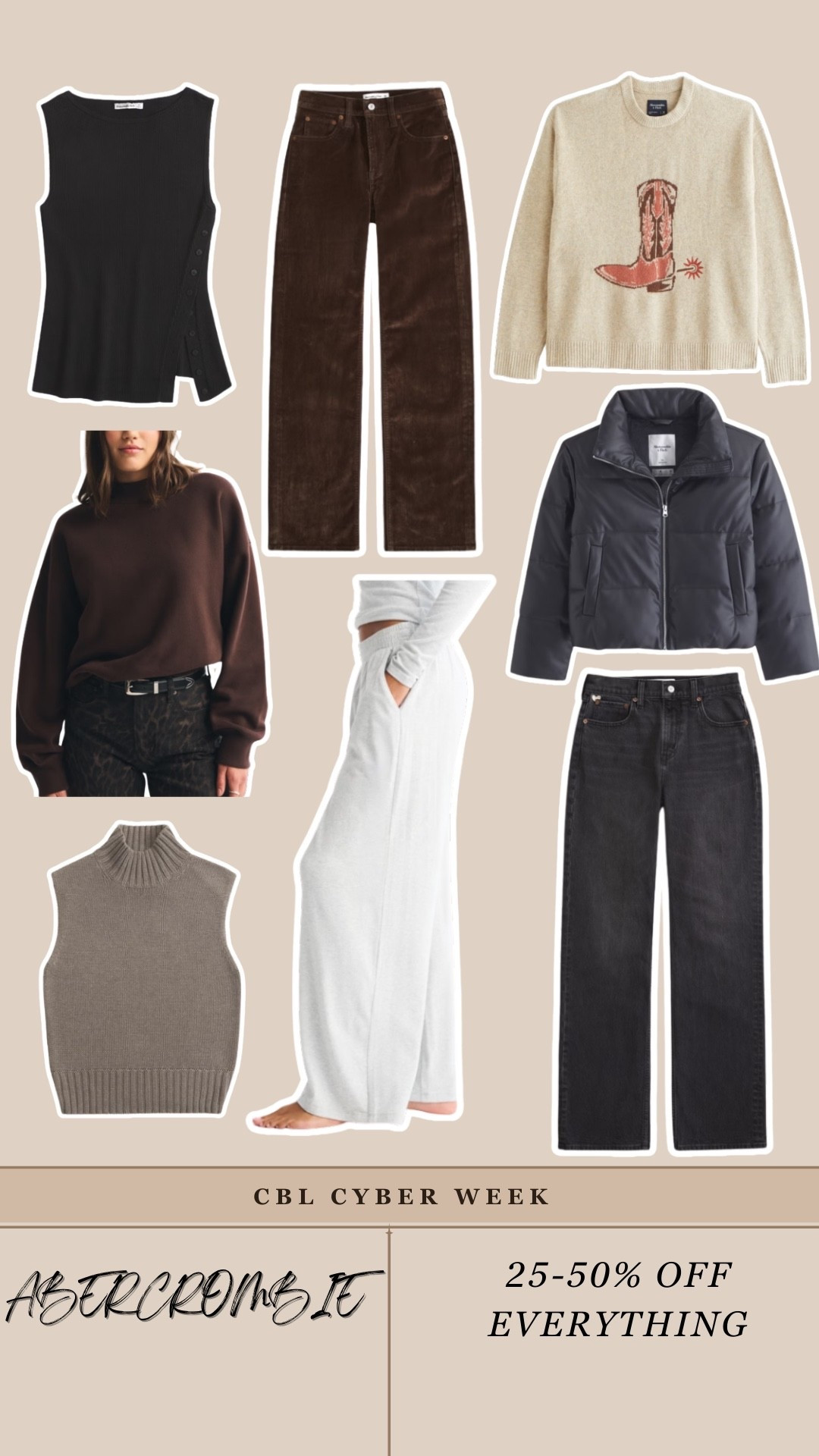 Abercrombie sale up to 50% off this week! Love their lounge, denim and tops — 

#LTKSaleAlert #LTKCyberWeek