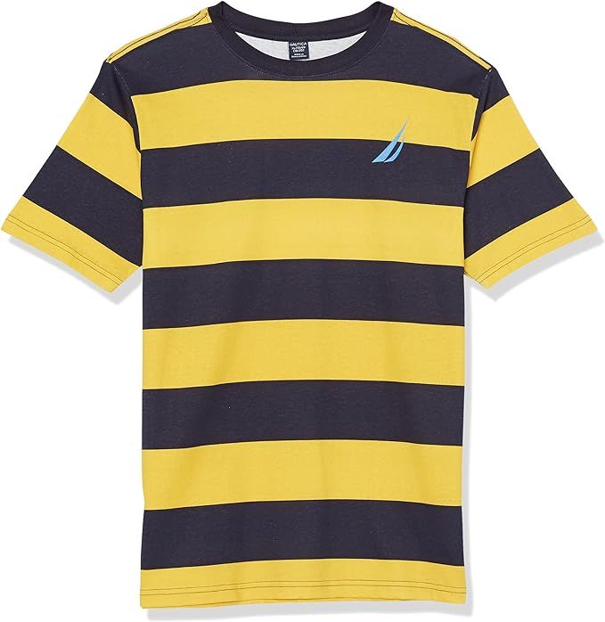 Nautica Boys' Short Sleeve Fashion Crew Neck T-Shirt | Amazon (US)