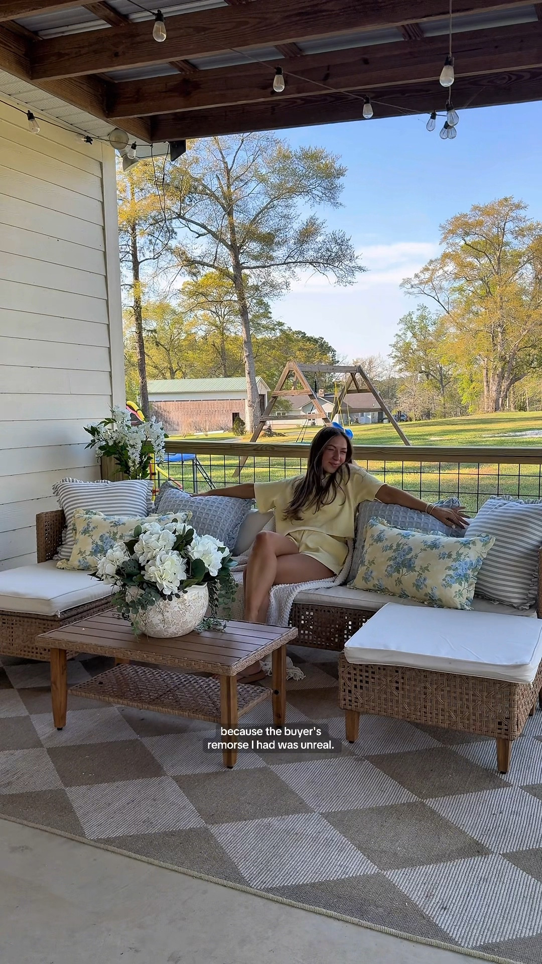 Patio furniture, yellow set and any other links I can find!

#LTKHome #LTKootd #LTKstorytime