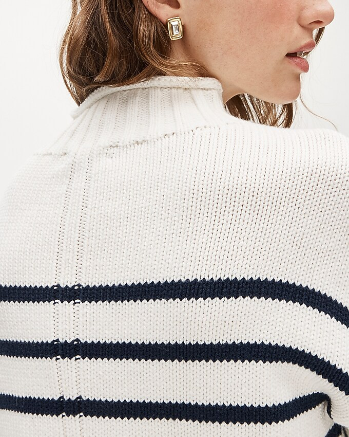 top rated4.8Summary of 990 reviews2025 Rollneck™ sweater in stripe$98.00-$118.00Ivory Navy$148.... | J. Crew US
