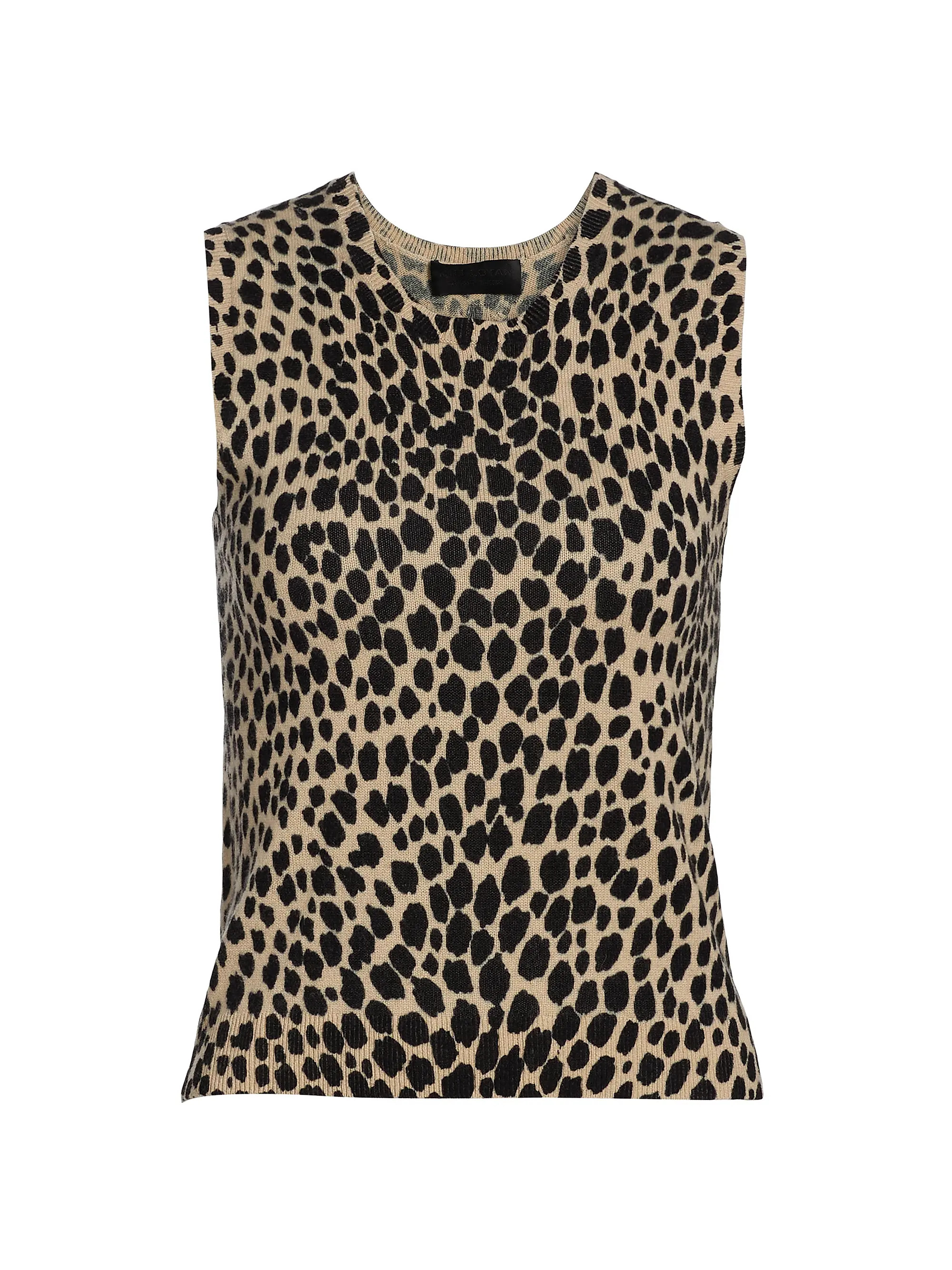 Nili Lotan Nessa Cheetah Print Cashmere Tank | Saks Fifth Avenue | Saks Fifth Avenue