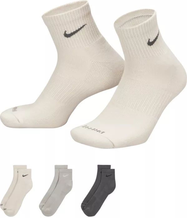 Nike Everyday Plus Cushion Ankle Training Socks - 3 Pack | Dick's Sporting Goods