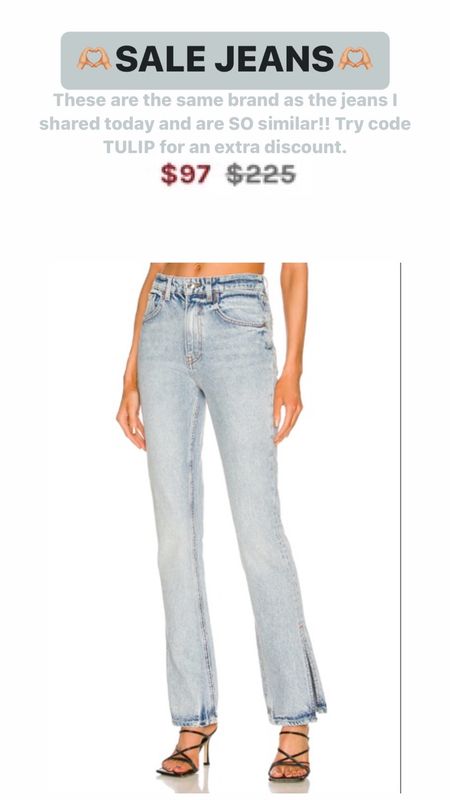 High rise split hem jeans are on sale under $100!! Runs tts 

#LTKstyletip #LTKunder100 #LTKsalealert