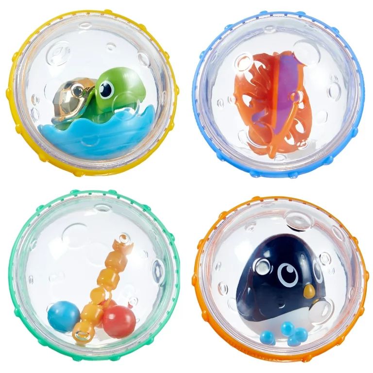 Munchkin® Float & Play Bubbles™ Baby Bath Toy, Unisex, 4 Months+, 4 Pack | Walmart (US)