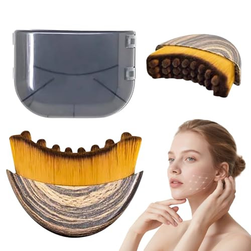 Lymphatic Contour Face Brush,Contour Face Brush for Lymphatic Drainage,Dry Lymphatic Drainage Mas... | Amazon (US)